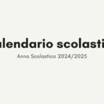 Calendario scolastico 2024-2025