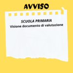 Scuola Primaria – Visione documento di valutazione